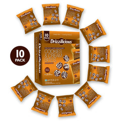 Drizzilicious mini rice cakes ready for on the go snacking.