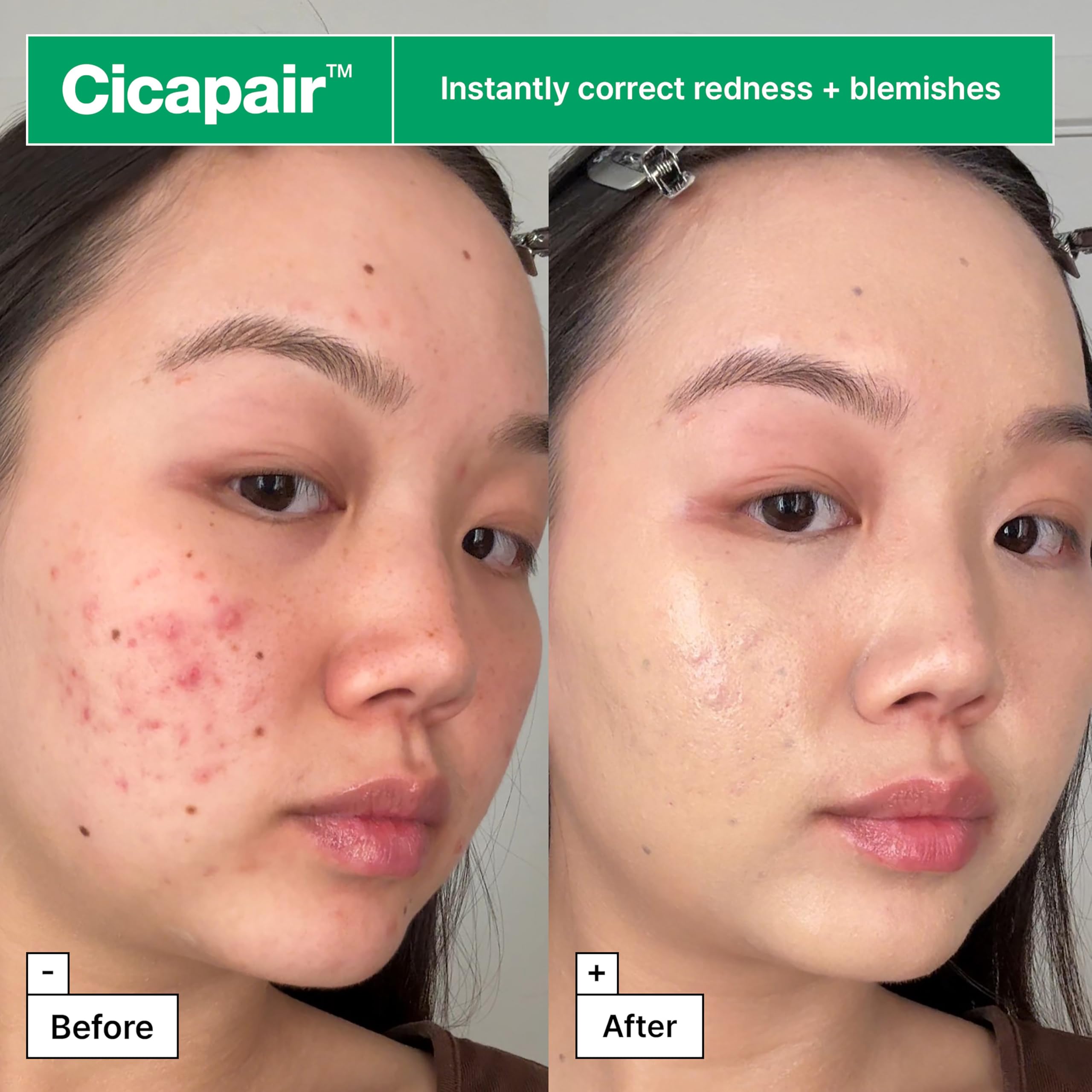 Dr.Jart+ Cicapair texture swatch showing long-lasting coverage.