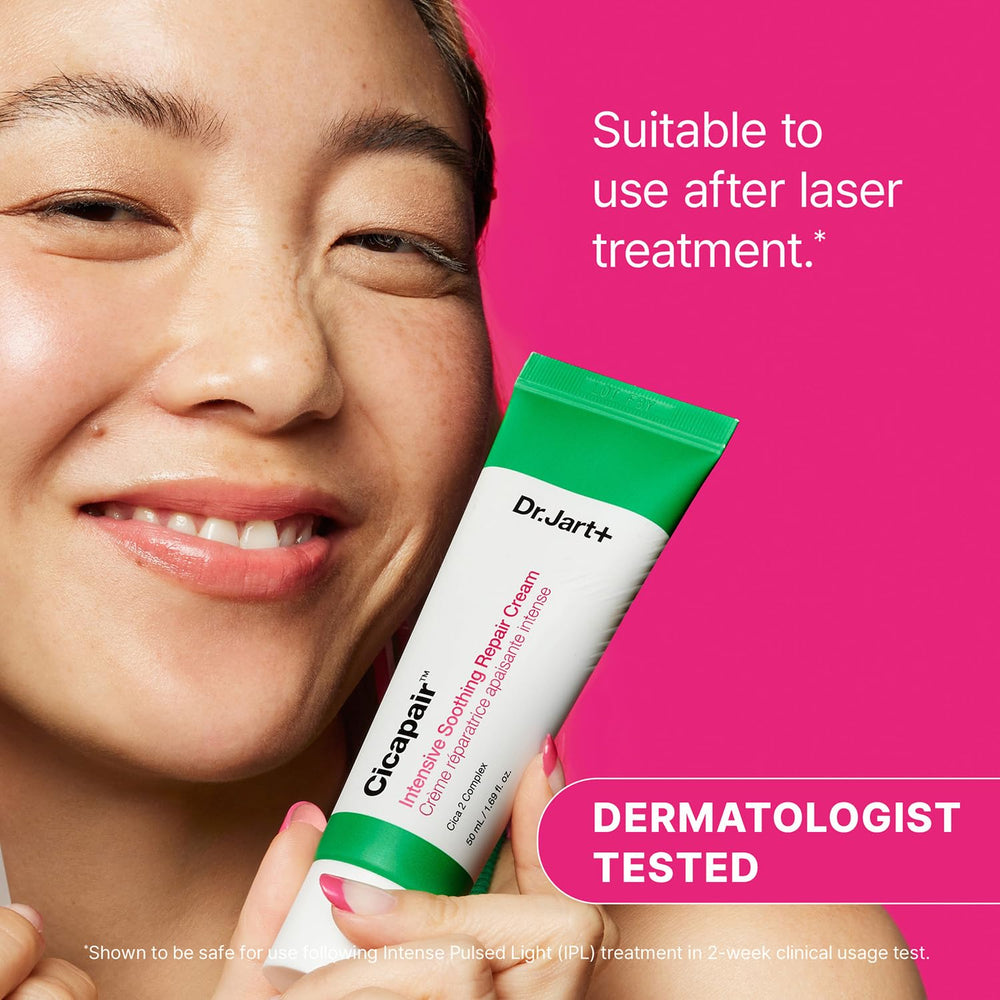 Apply Dr.Jart+ Cicapair on redness-prone skin for quick comfort.