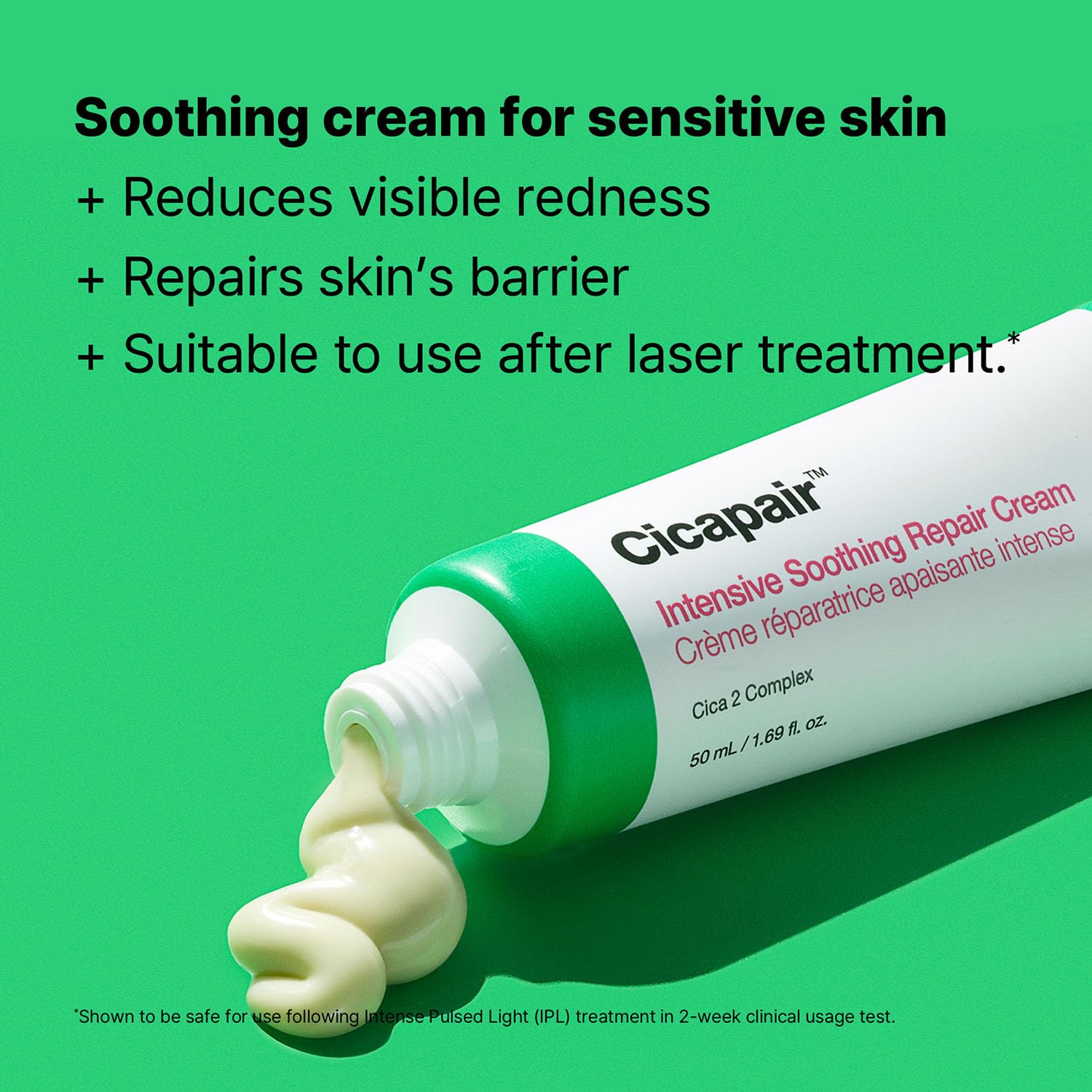 Silky, non-greasy texture of Dr.Jart+ Cicapair moisturizer.