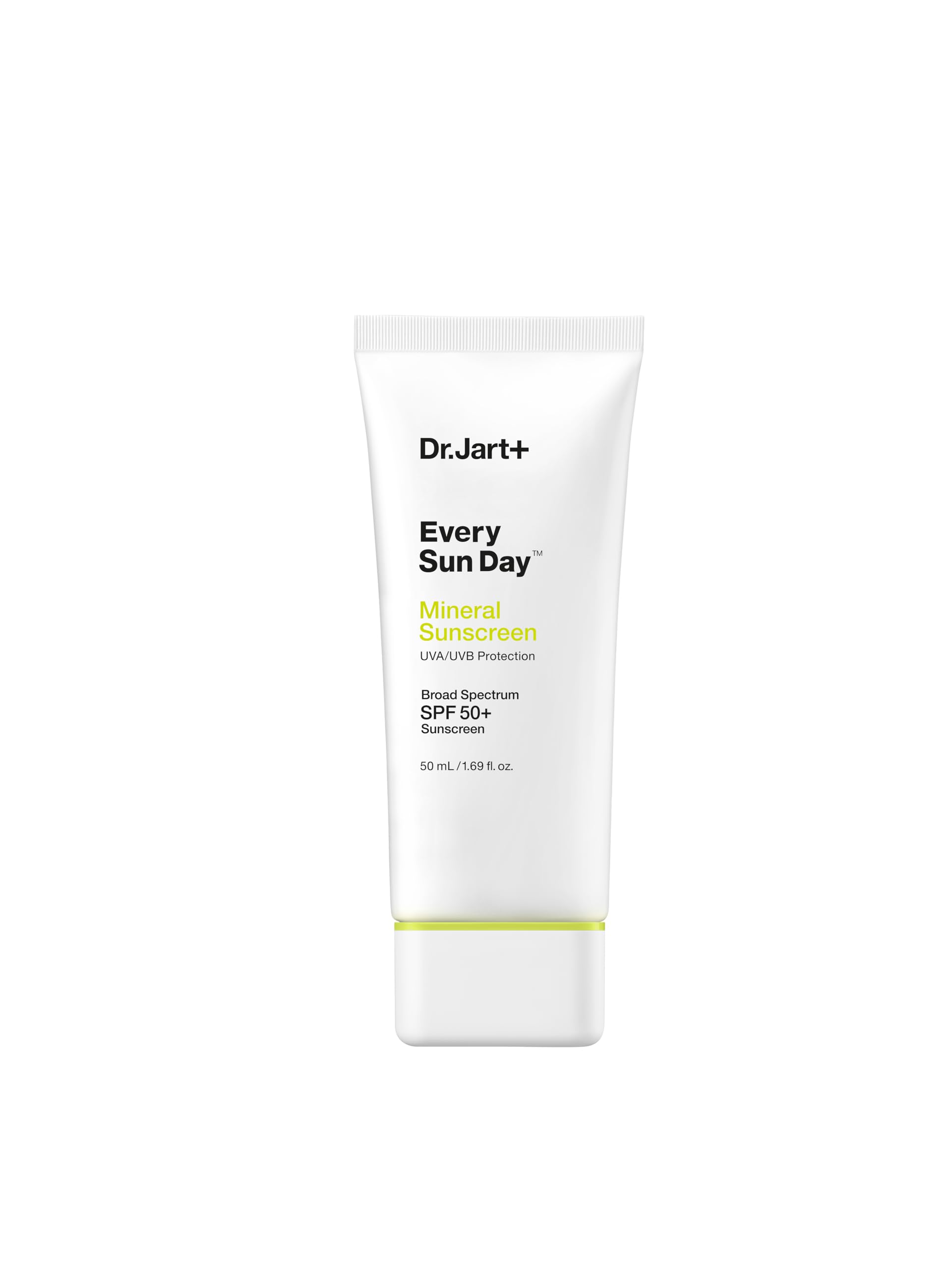 Dr.Jart+ Every Sun Day mineral sunscreen bottle with matte finish for sensitive skin.