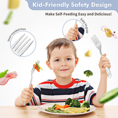 DRKIO 18/0 stainless steel silverware is non-toxic and rust-resistant.