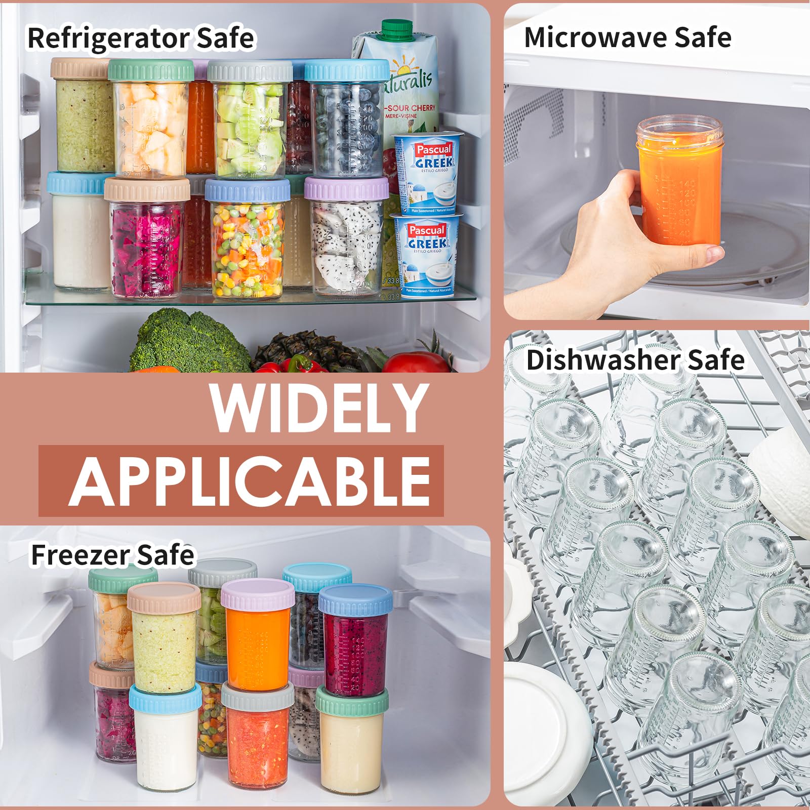 DRKIO dishwasher-safe jars simplify cleanup after family meals.