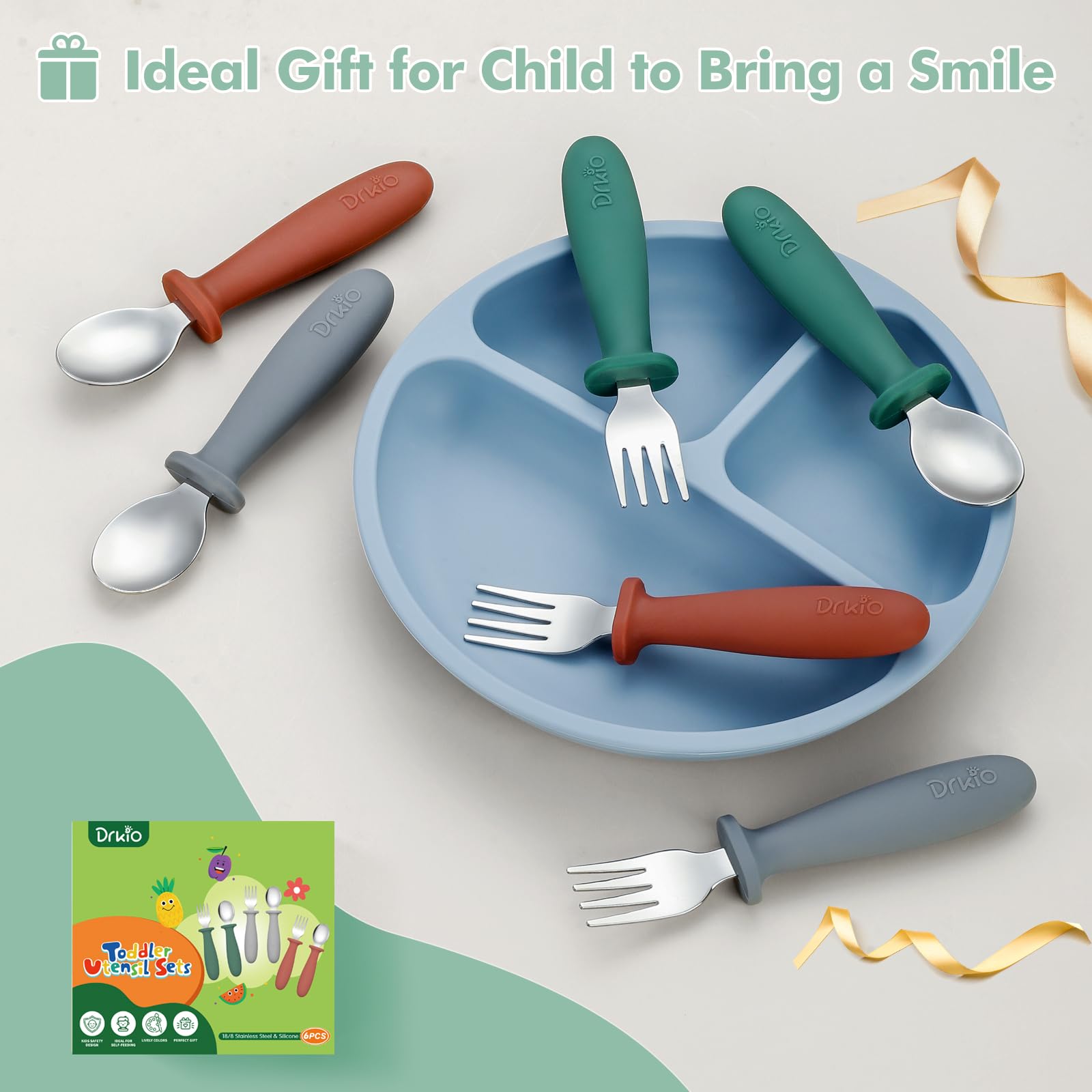 DRKIO dishwasher-safe utensils for quick cleanup