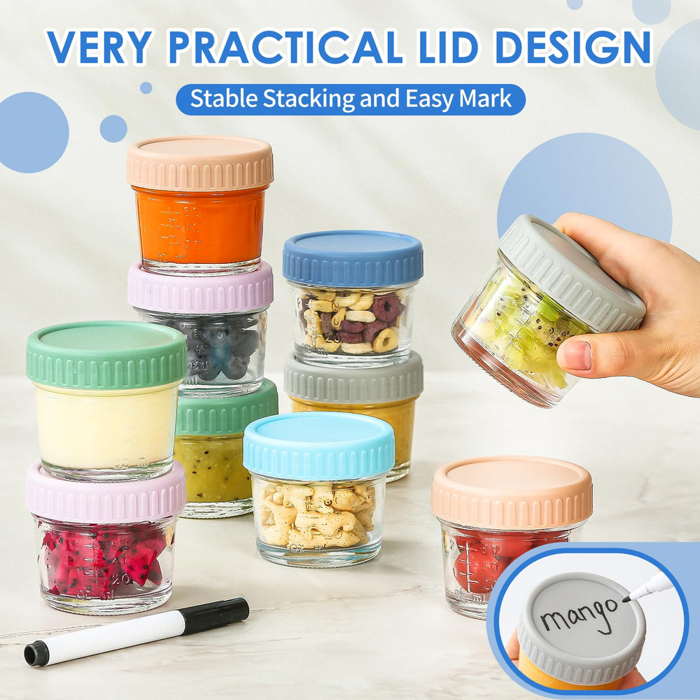 DRKIO jars withstand freezer to microwave use for quick reheats.