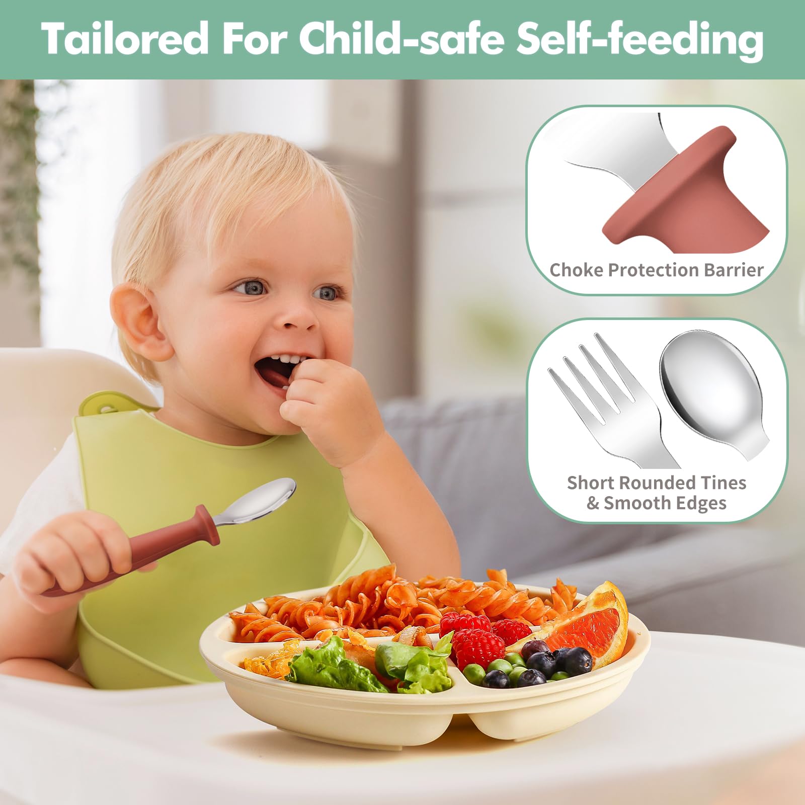 DRKIO silicone-handle spoon designed for easy scooping