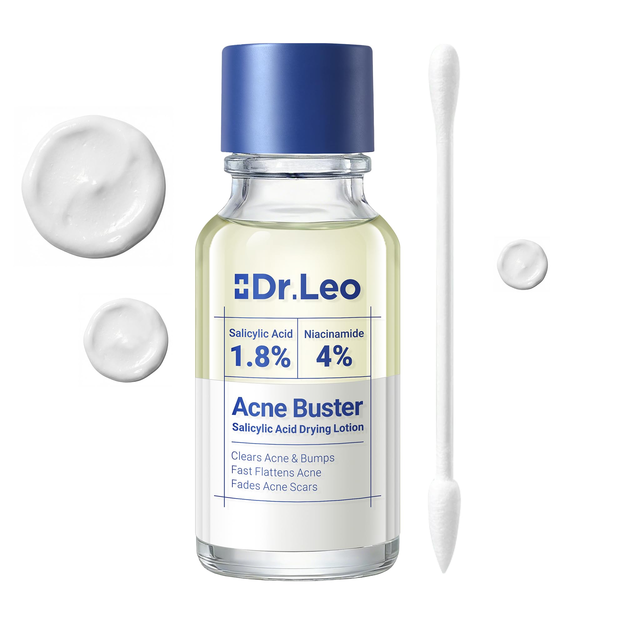 Dr.Leo 1.8% salicylic acid serum bottle for targeted acne care.