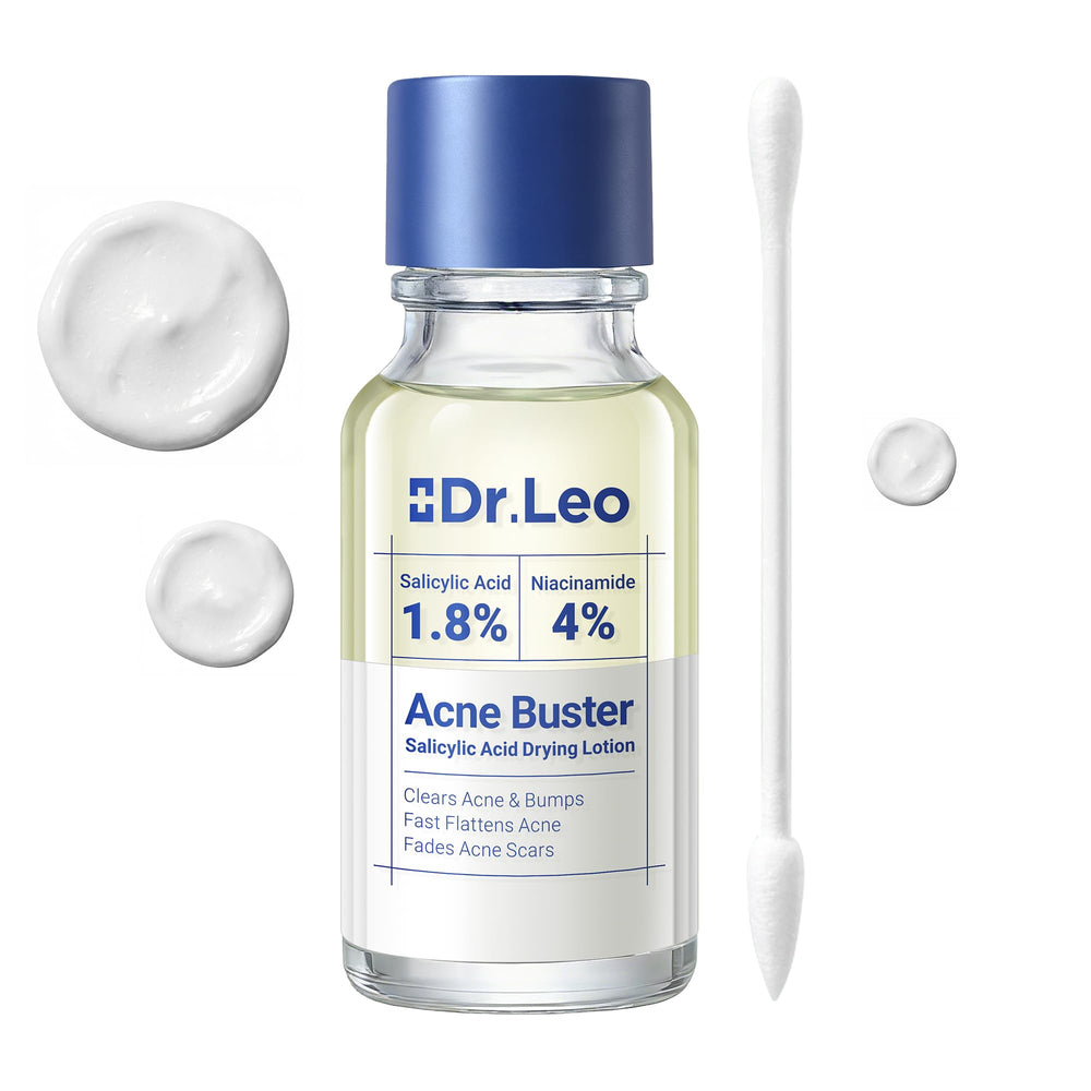 Dr.Leo 1.8% salicylic acid serum bottle for targeted acne care.