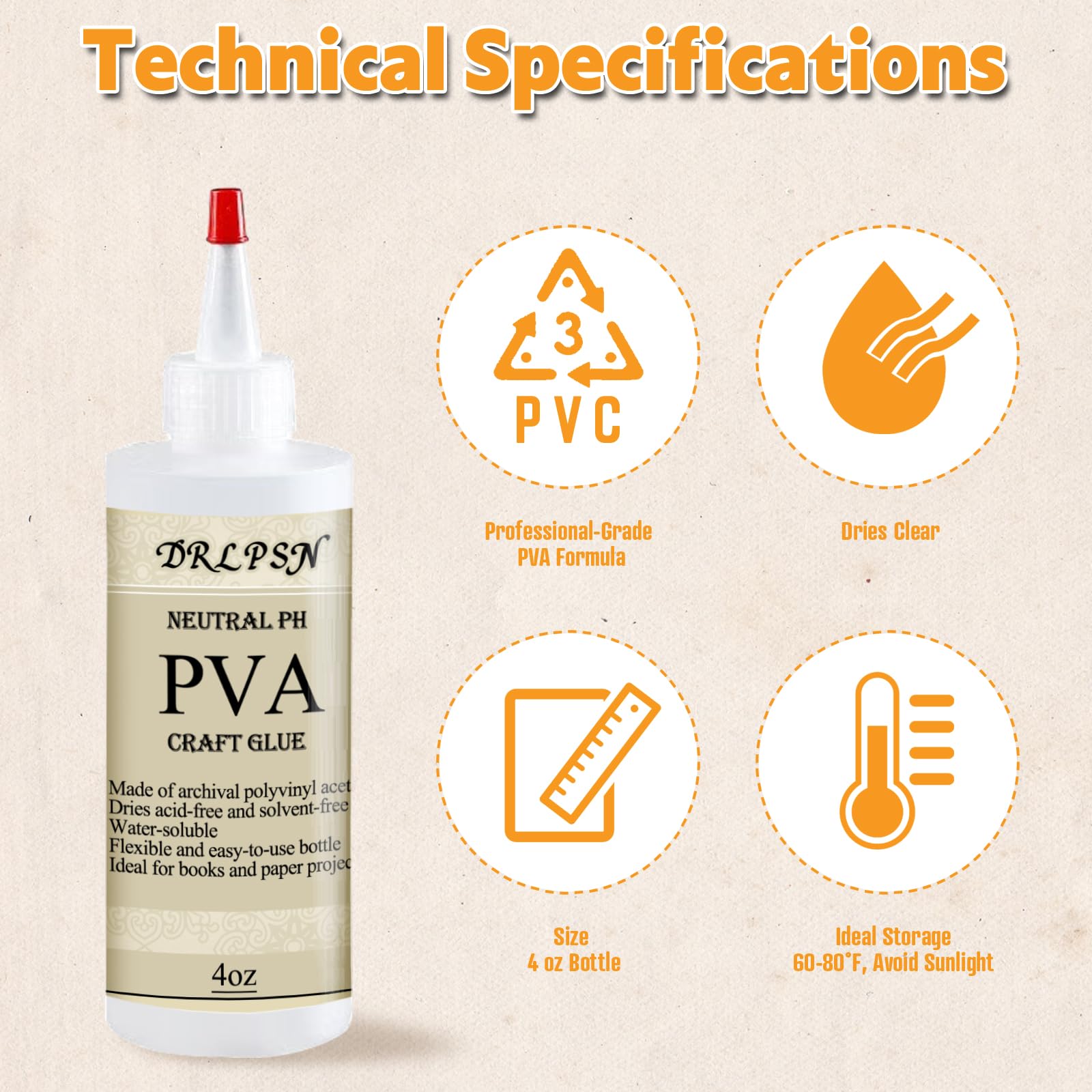 DRLPSN PVA glue ideal for archival photos and albums.