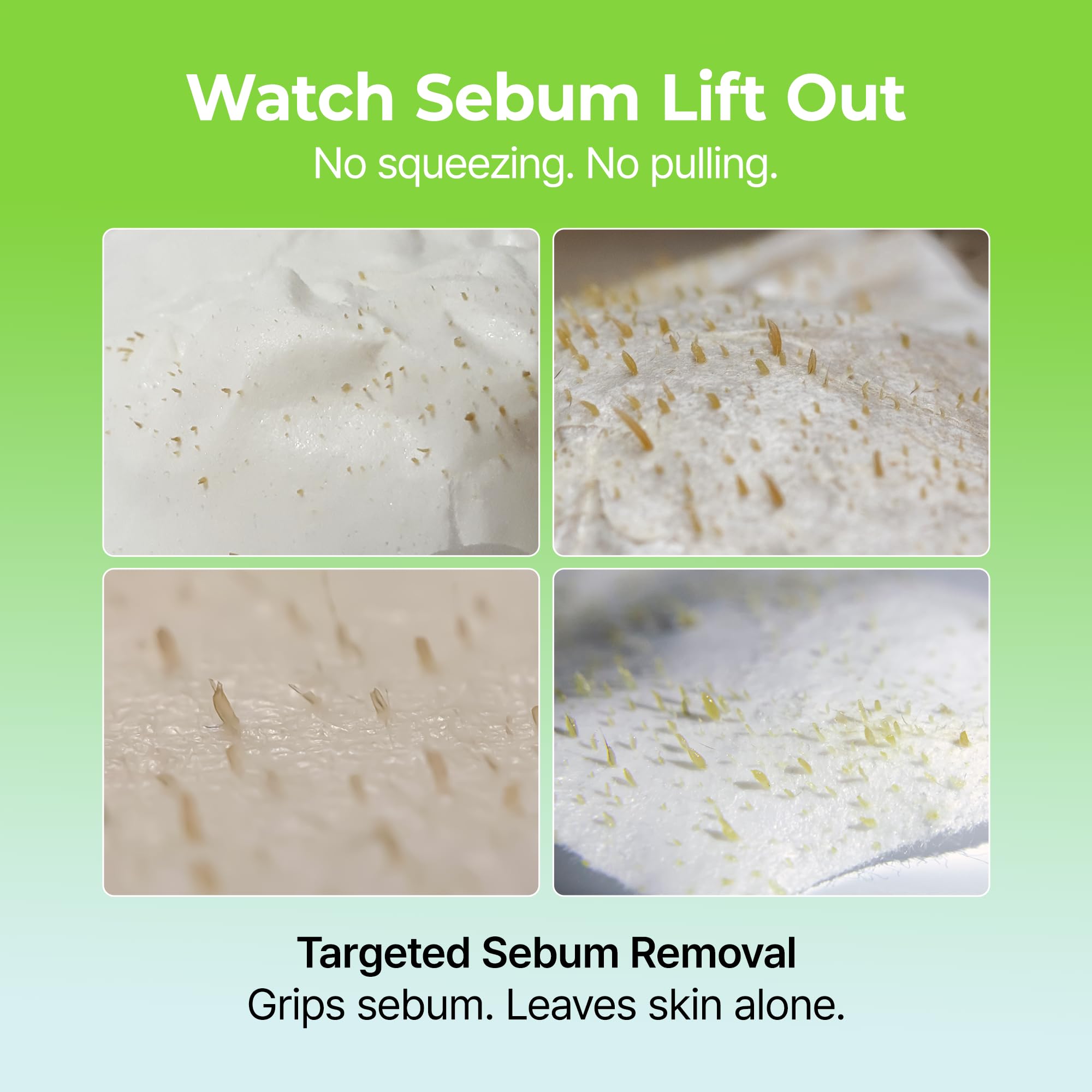 After use, pores appear cleaner and more refined