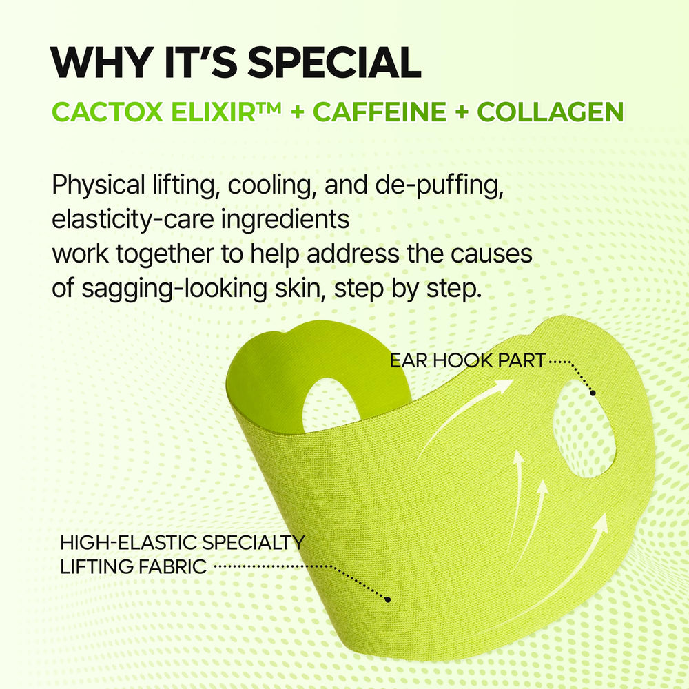 High-elasticity lifting fabric with comfortable ear-hook design.