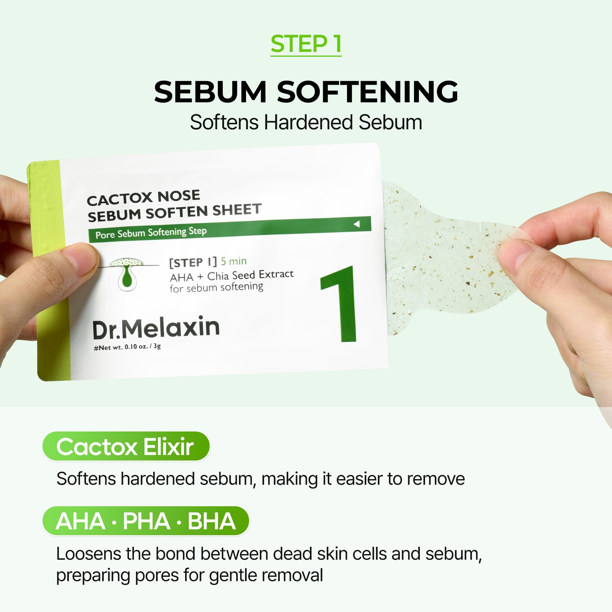 Skin appears hydrated and refreshed during use of the CACTOX kit