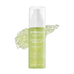 Dr.Melaxin Cactox pore-relief serum mist bottle with cooling action for refreshed skin.