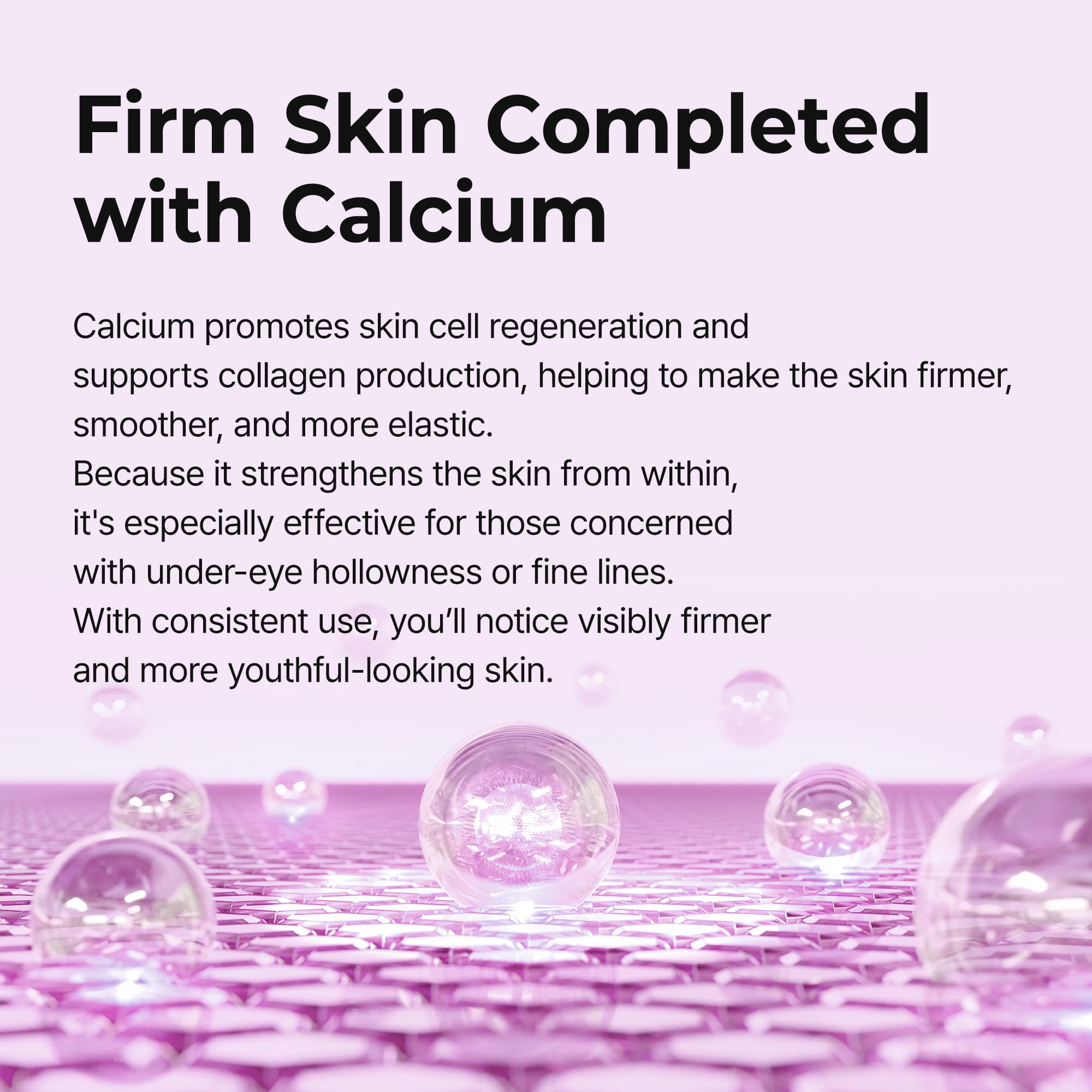 Application of Dr.Melaxin Calcium Cream under-eye area for refreshed look.