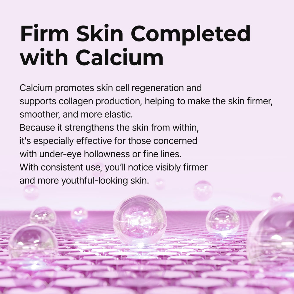 Application of Dr.Melaxin Calcium Cream under-eye area for refreshed look.
