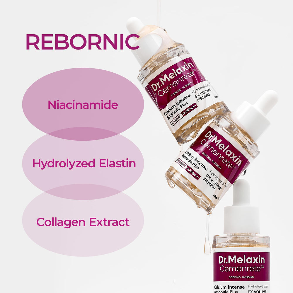 A visual of adenosine and niacinamide ingredients in the Dr.Melaxin formula.