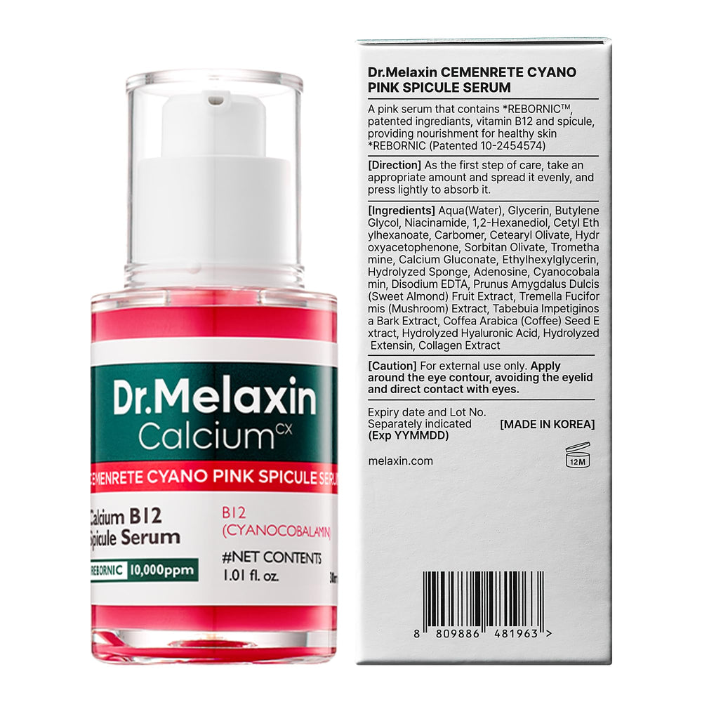 Dr.Melaxin Cyano Pink Spicule Serum product label detail