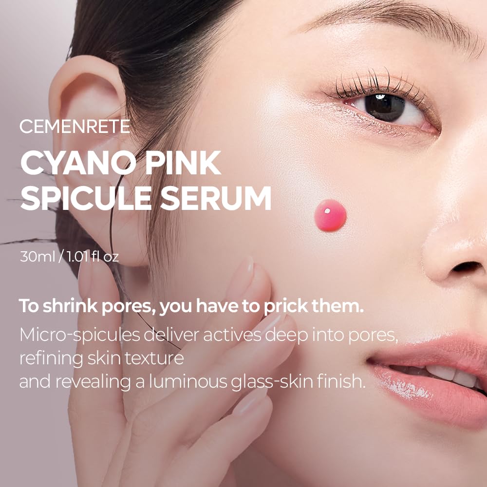 Dr.Melaxin Cyano Pink Spicule Serum dropper delivers precise application