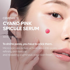Dr.Melaxin Cyano Pink Spicule Serum dropper delivers precise application