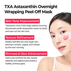 Dr.Melaxin TX Astaxanthin mask during application stage on the face