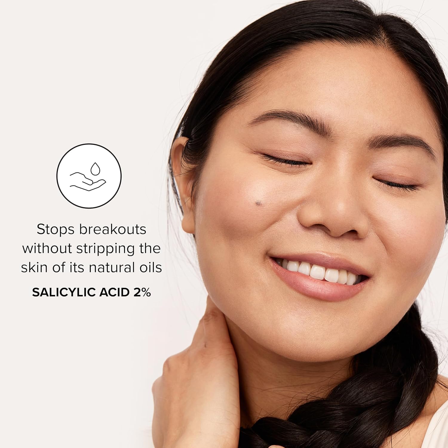 DRMTLGY Acne Cleanser ingredient label emphasizes salicylic acid 2%.