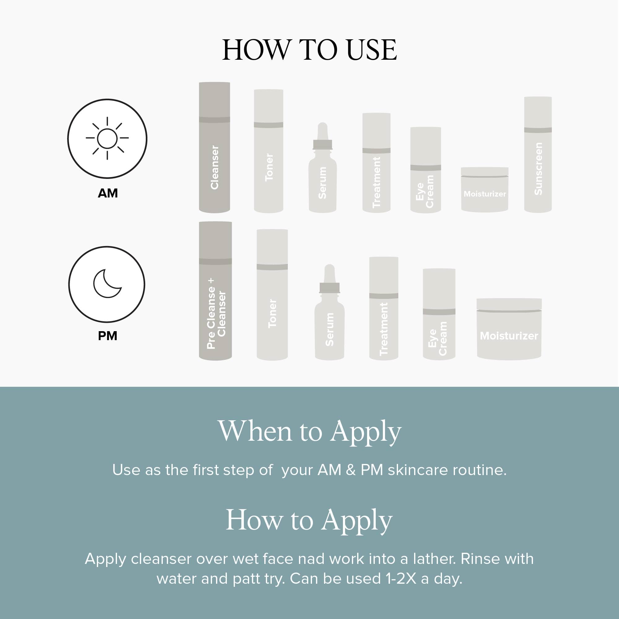 DRMTLGY Acne Cleanser water rinse visual suggests a refreshing wash.