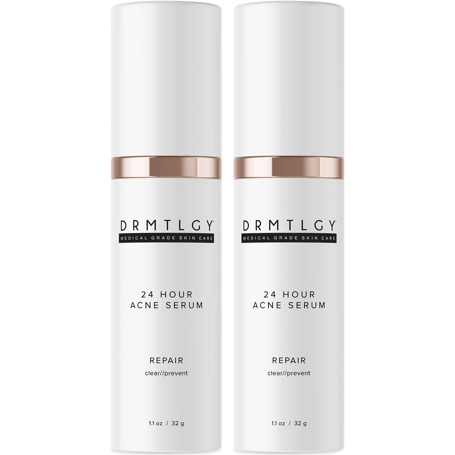 DRMTLGY Acne Spot Treatment bottle for targeted on-spot care.