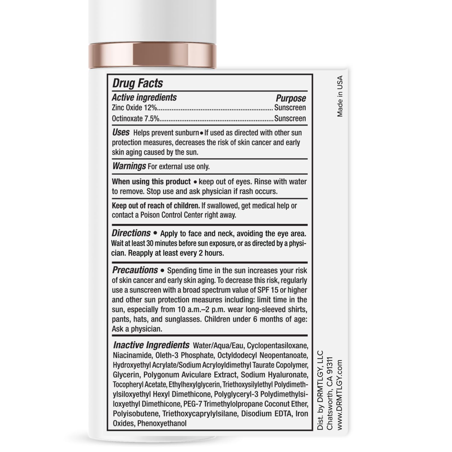 DRMTLGY Matte Universal Tinted Moisturizer lifestyle image shows everyday wear with matte finish.