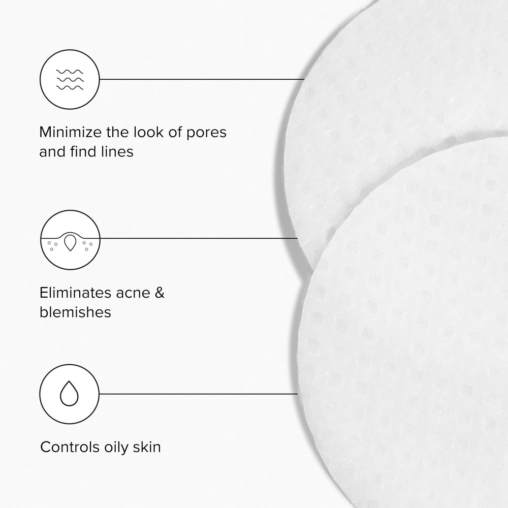 Ingredients panel lists glycolic, lactic, and salicylic acids for clarity in Tingl pads.