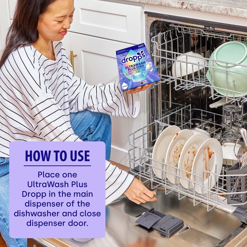 Vegan and cruelty-free formula from Dropps UltraWash Plus for responsible cleaning.