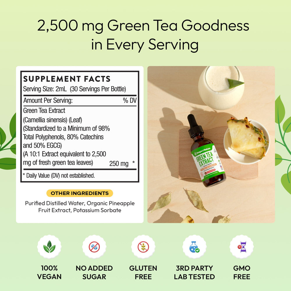 2oz bottle with glass, ideal for sip-sized daily wellness routine.