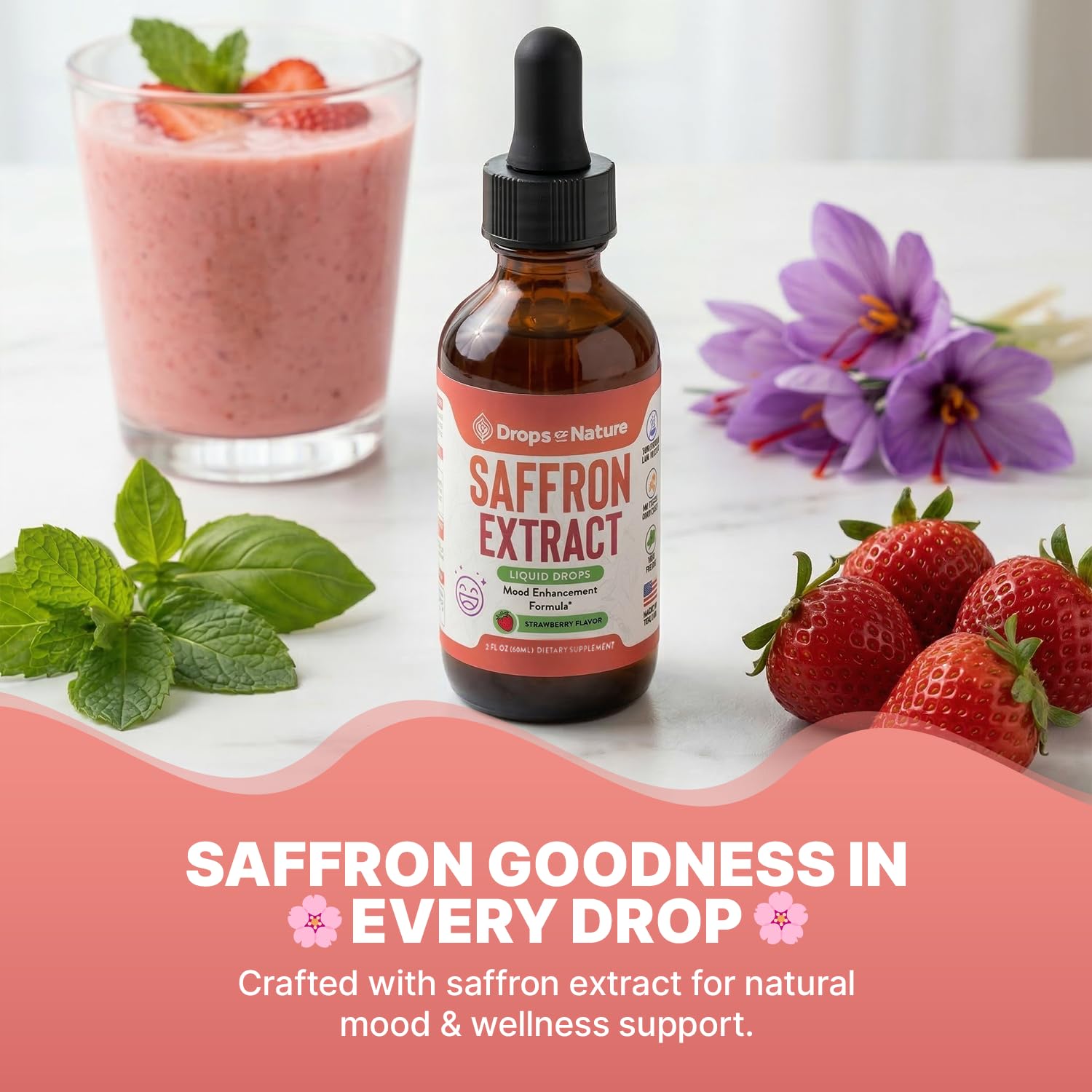 Drops Of Nature saffron drops antioxidant boost for overall wellness