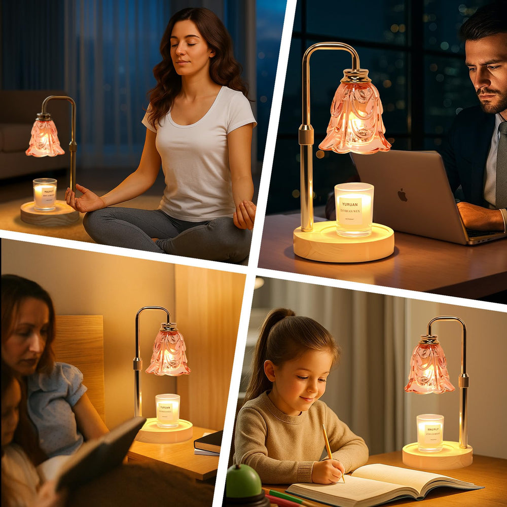 Droyek Candle Warmer Lamp compatibility with jars of all sizes
