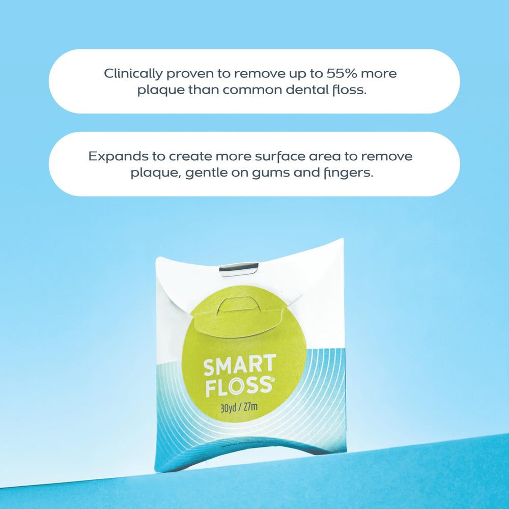 DrTung's Smart Floss cardamom-flavored floss for a fresh mouthfeel after use.