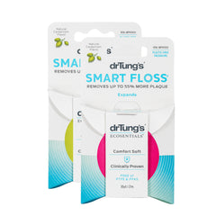 DrTung's Smart Floss expanding floss pack 2 demonstrates enhanced reach in tight spaces.