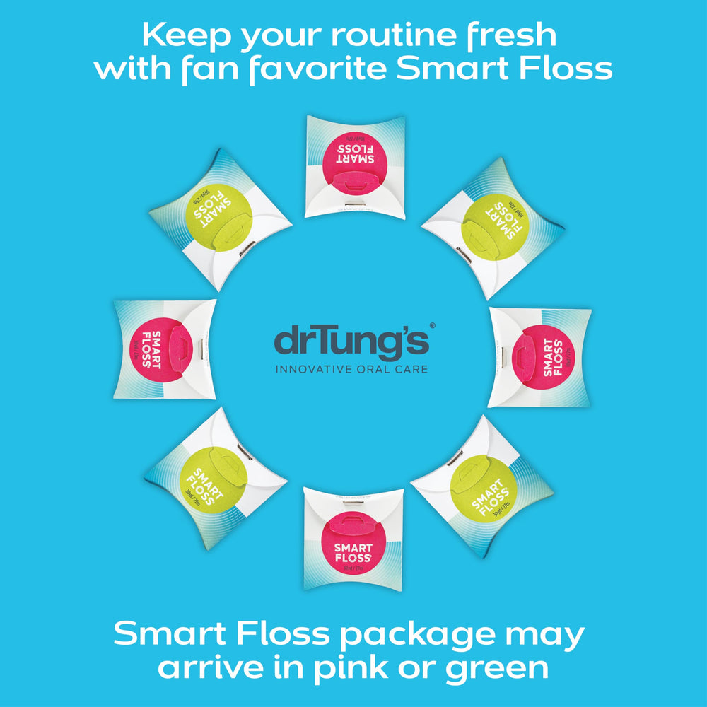 DrTung's Smart Floss cardamom aroma for a pleasant rinse after flossing