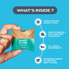 drTung's Smart Floss Mint cushions gums while gliding between teeth for a clean feel.
