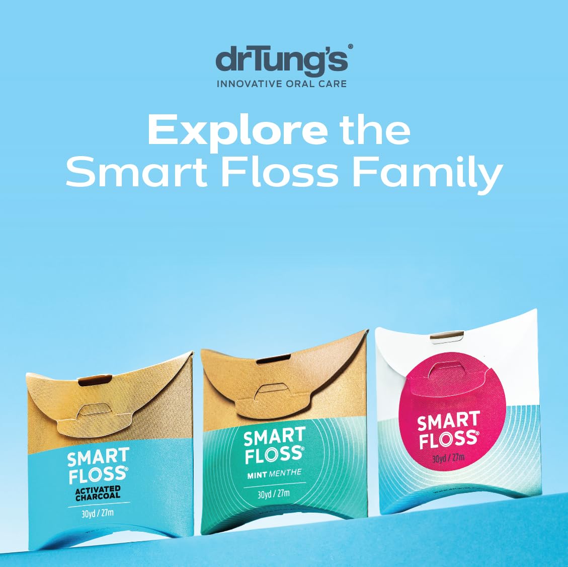 DrTung's Smart Floss natural wax provides smooth cleansing action