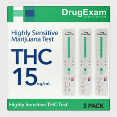 DrugExam 3Pack box front showing discreet, home-friendly package