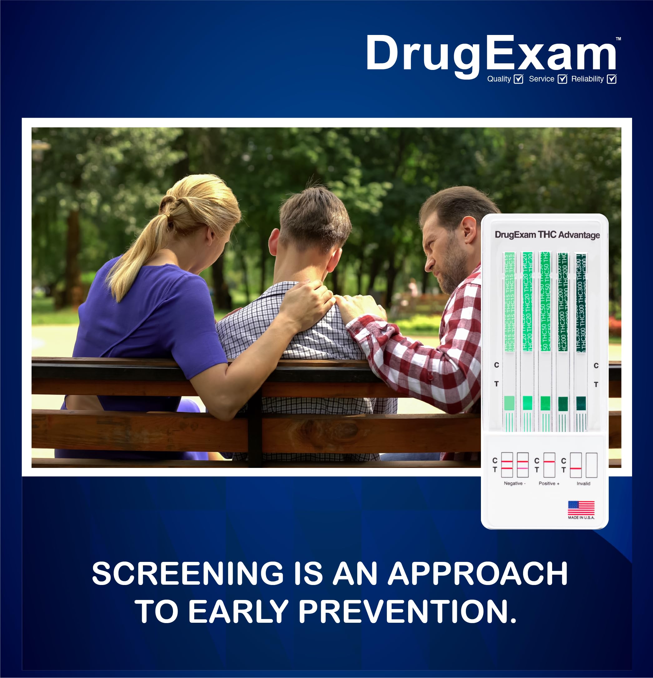 DrugExam THC detection level graphic suggests ultra low detection capabilities.