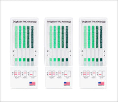 DrugExam urine test strip reads clearly for quick evaluation.