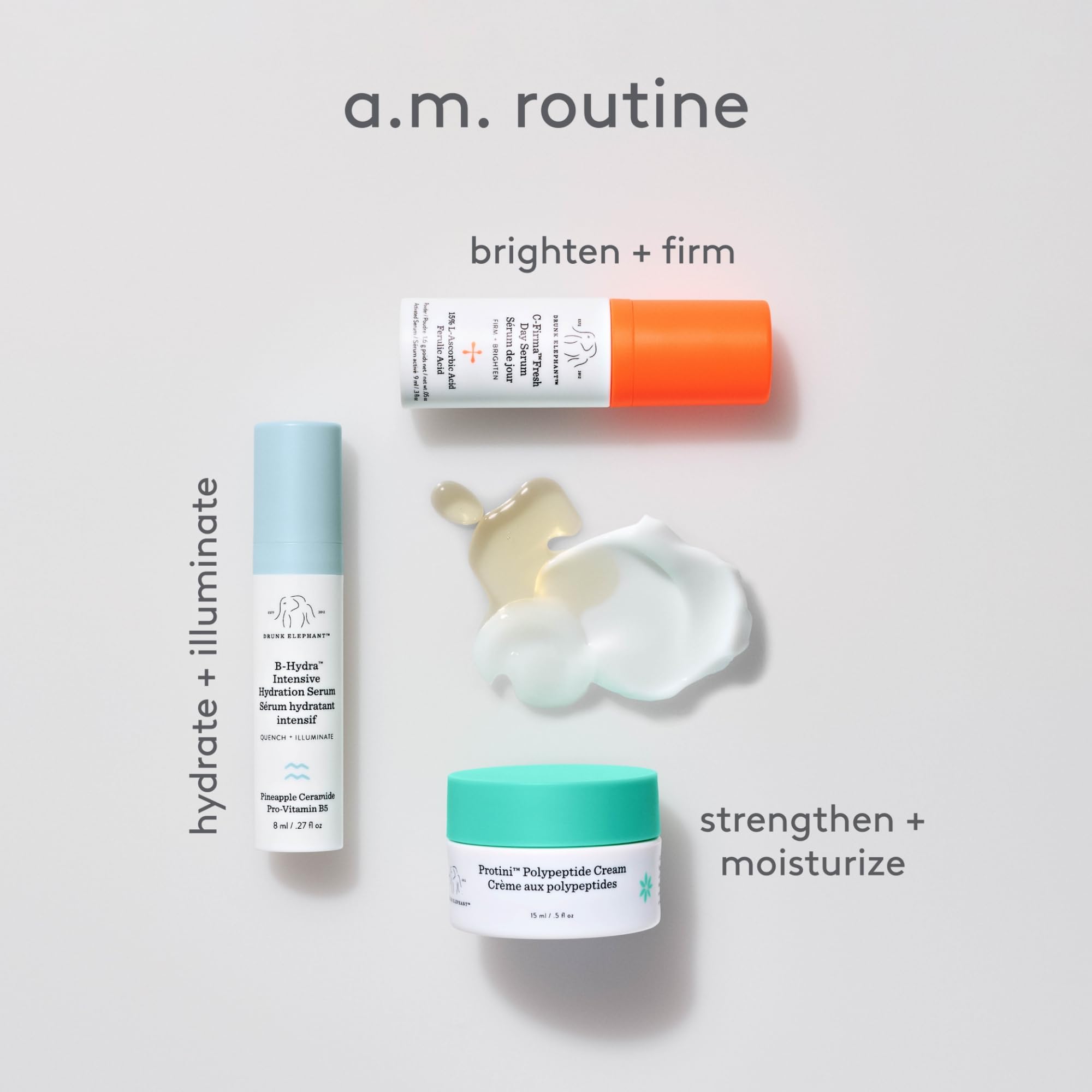 Drunk Elephant Littles ingredients card highlighting biocompatible formulas
