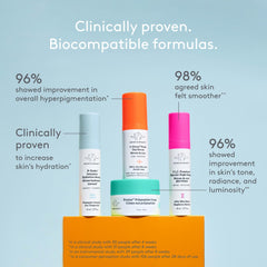 Morning routine bottles from Drunk Elephant Littles Kit for radiant skin