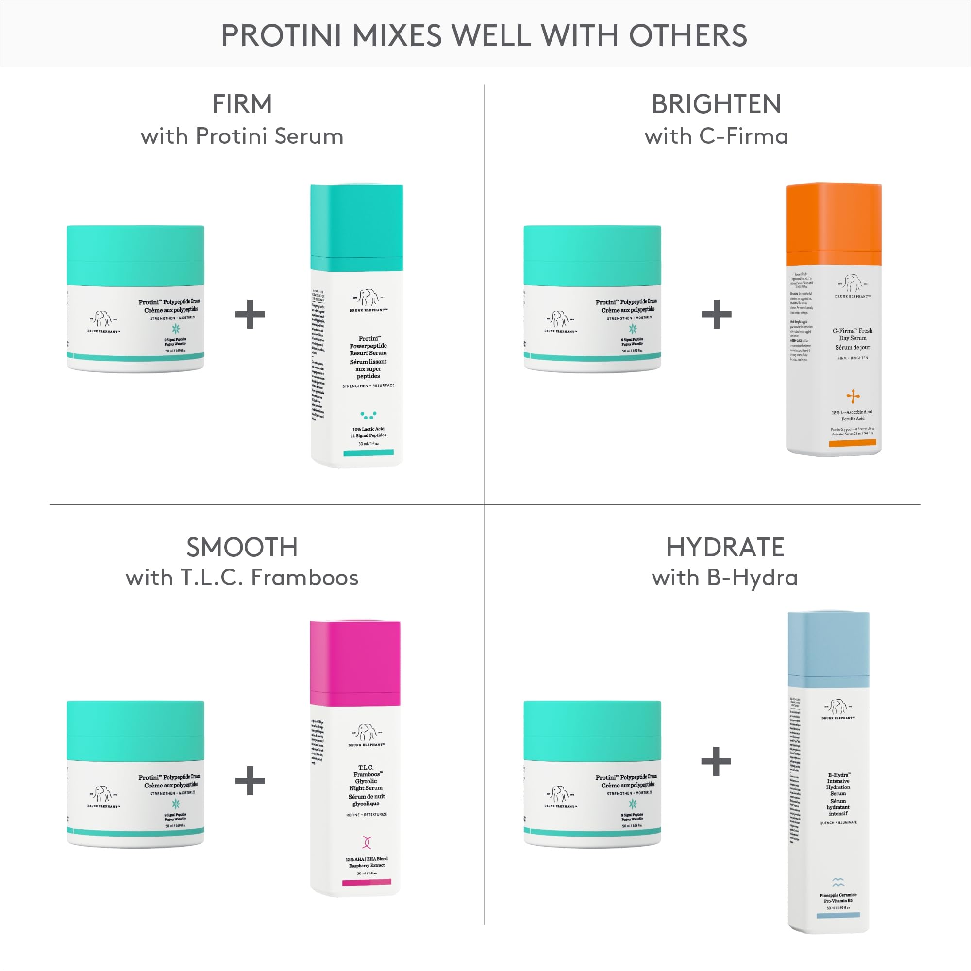 Model shows improved texture and bounce with Protini Cream.