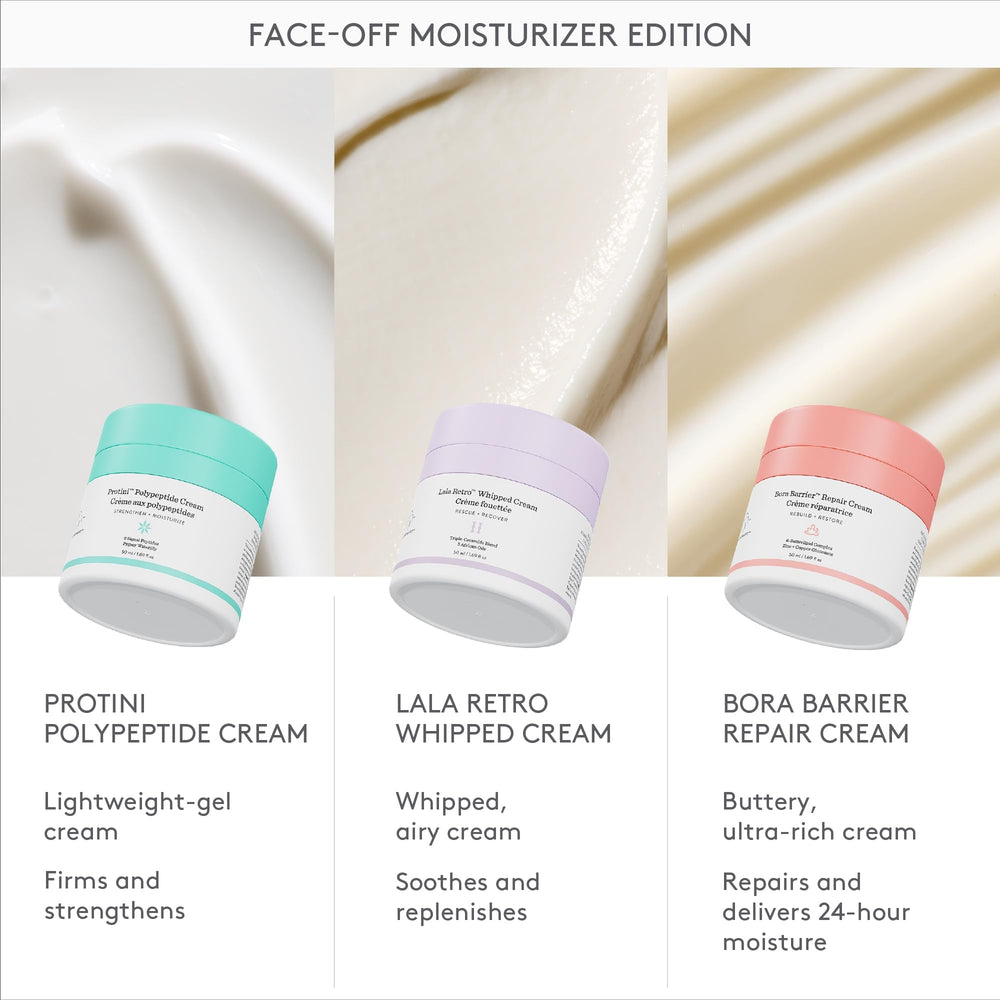 Applying Protini Cream on clean skin as part of layering.