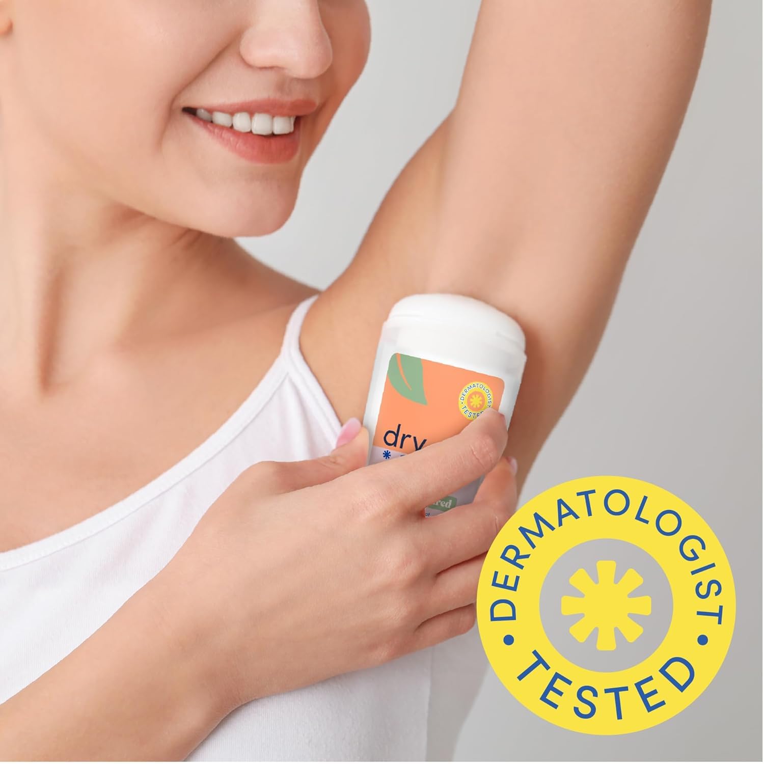 Dry Idea aluminum-based antiperspirant for strong sweat defense.