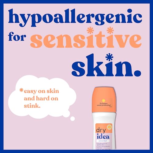 Dry Idea unscented roll-on travel-size bottle ideal for gym bags.