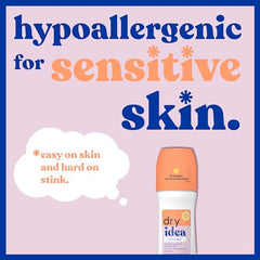 Dry Idea unscented roll-on travel-size bottle ideal for gym bags.