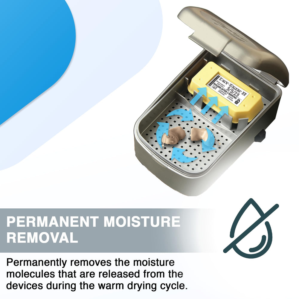 Close-up of Dry-Brik II block showing porous desiccant for moisture absorption.