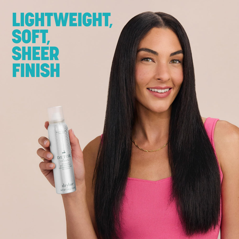 Drybar Detox Clear application on roots for quick refresh between washes